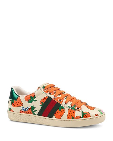 gucci strawberry shoes bloomingdales|gucci strawberry shoes price.